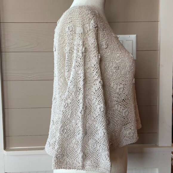 Vintage Magnolia Pearl Crocheted Crop Top S/M - Picture 5 of 12